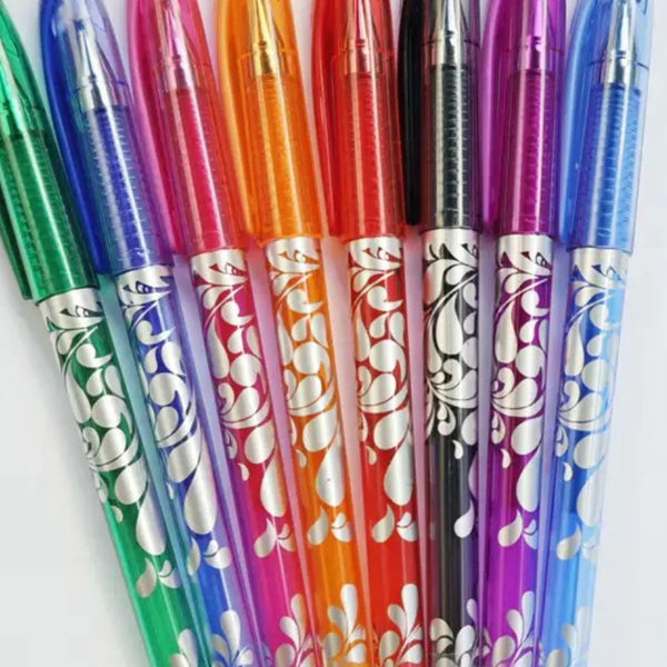 ACCESSORY: SET OF EIGHT Erasable Gel Ink Pens: Assorted Colours