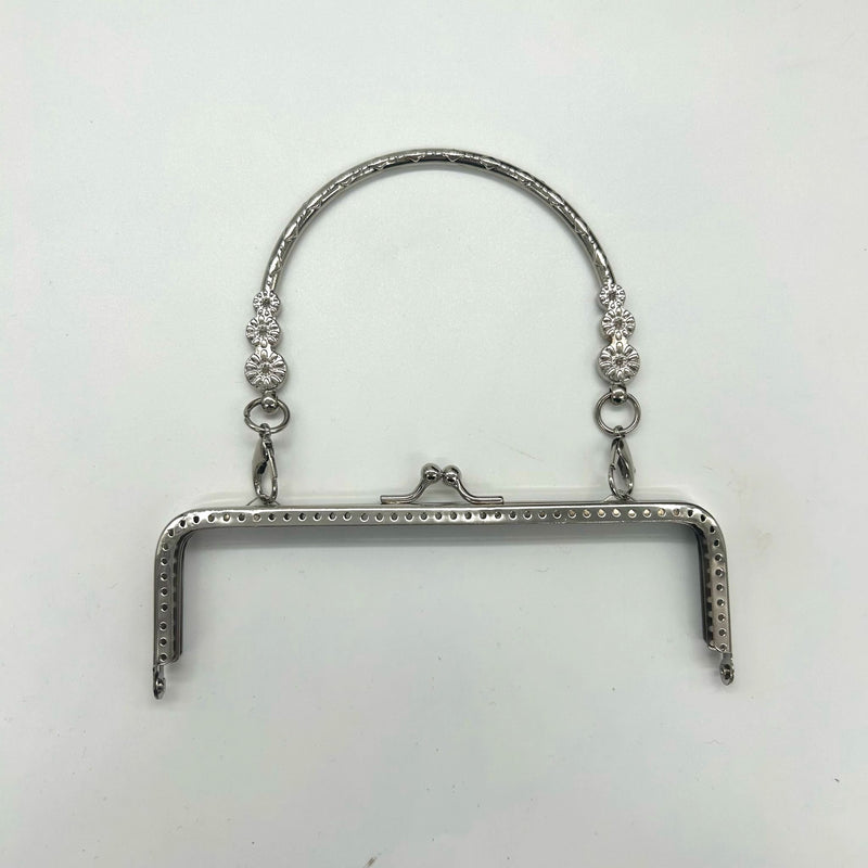 HARDWARE: 6" Frame with Handle in Nickel Silver colour