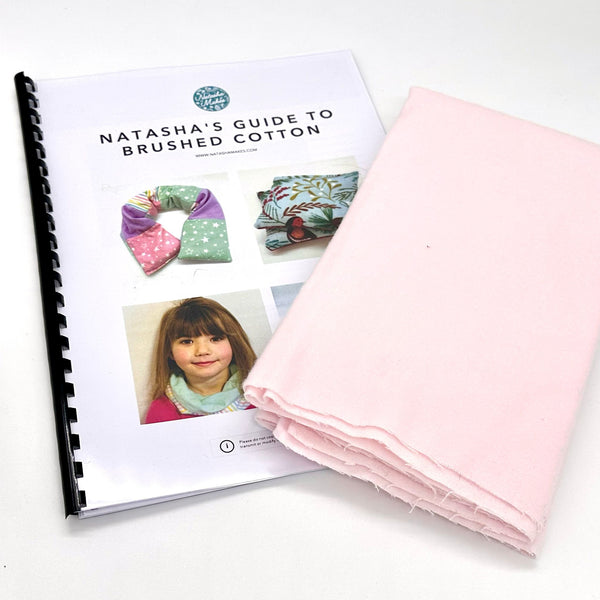 FRIDAY DEAL: Natasha's Guide to Brushed Cotton (Printed and Spiral Bound) + FREE ½m Brushed Cotton (colour will vary)