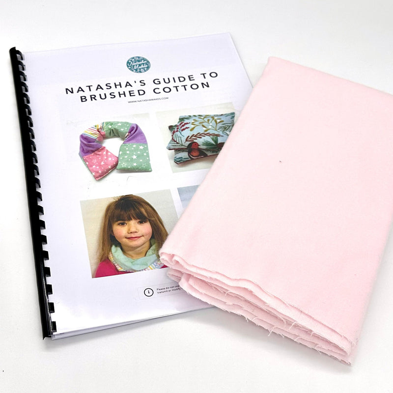 FRIDAY DEAL: Natasha's Guide to Brushed Cotton (Printed and Spiral Bound) + FREE ½m Brushed Cotton (colour will vary)