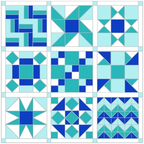 KIT with Instructions: Quilting with Jane 'Sampler Quilt' | BLOCK 5 - Ohio Star