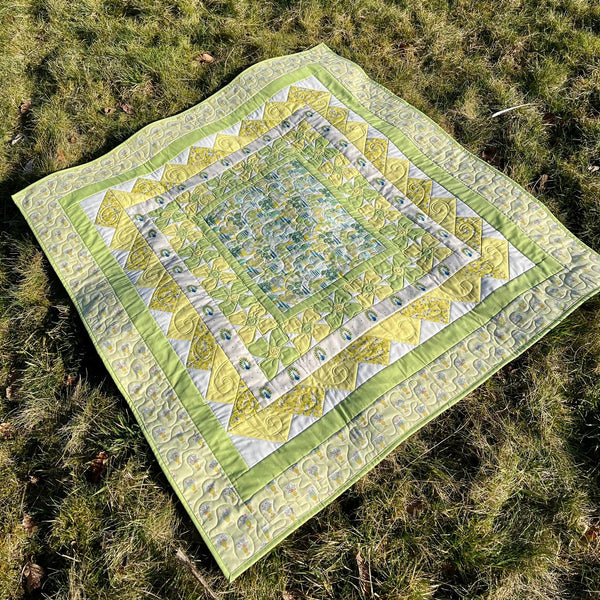 INSTRUCTIONS: Walled Garden Quilt: DIGITAL DOWNLOAD