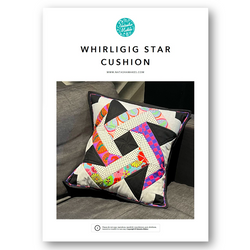 INSTRUCTIONS: Whirligig Star Cushion: PRINTED VERSION