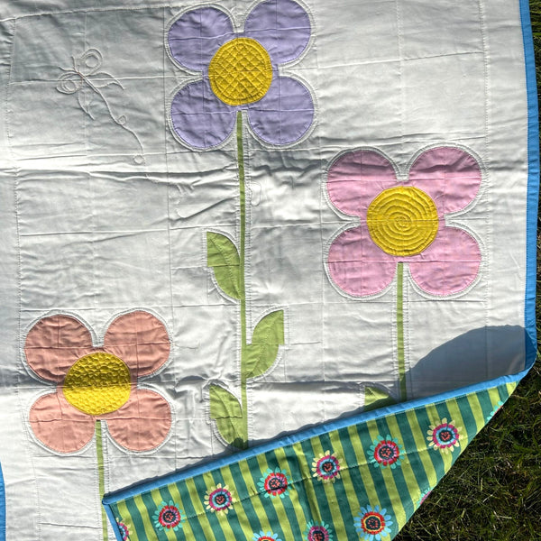 SAMPLE SALE: BL Spring Flowers Quilted Wall Hanging