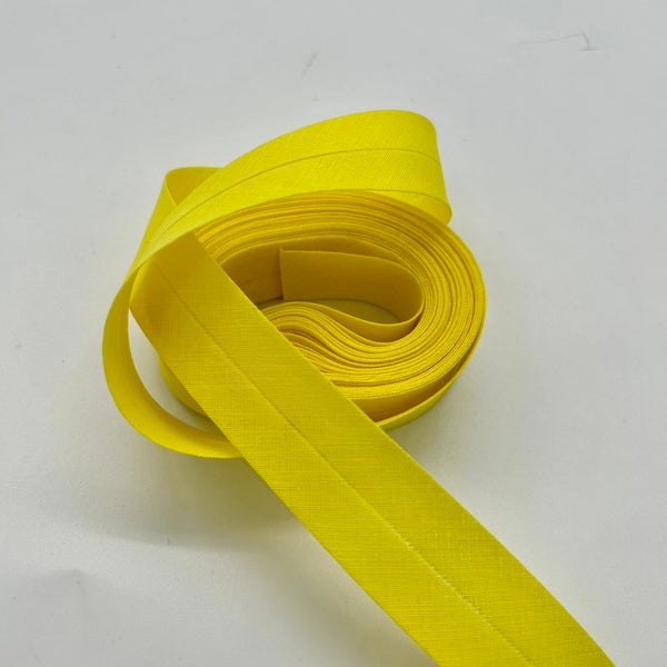 Bias Binding: 25mm wide x 6m length: YELLOW