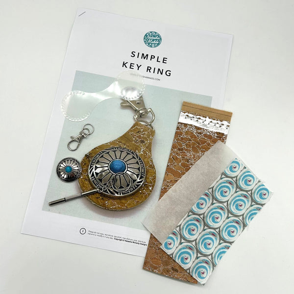 Kit with Instructions and Mylar Template: Simple Key Ring