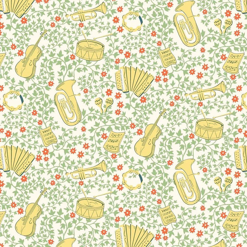 Half Metre Heaven: Liberty | Garden Party 'Musical Meadow' Green 7337B + Misty Blue