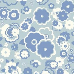 Liberty Carnaby Collection: 'Cosmos Cloud' Soft Blue 945A: by the ½m