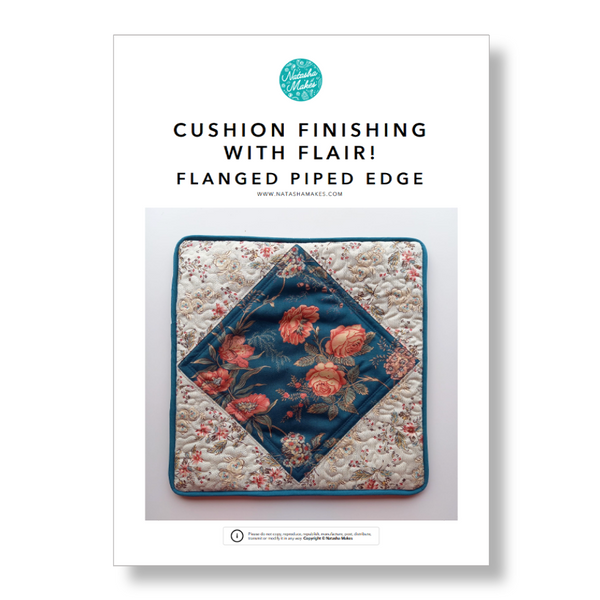 INSTRUCTIONS: 'Cushion Finishing with Flair!' FLANGED PIPED EDGE Cushion: PRINTED VERSION