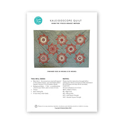 INSTRUCTIONS: Kaleidoscope Quilt: PRINTED VERSION