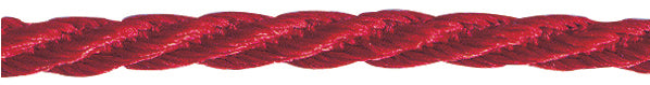 CORD: Berisfords 'Barley Twist' 5mm Colour 15 - Red: by the 1/2m
