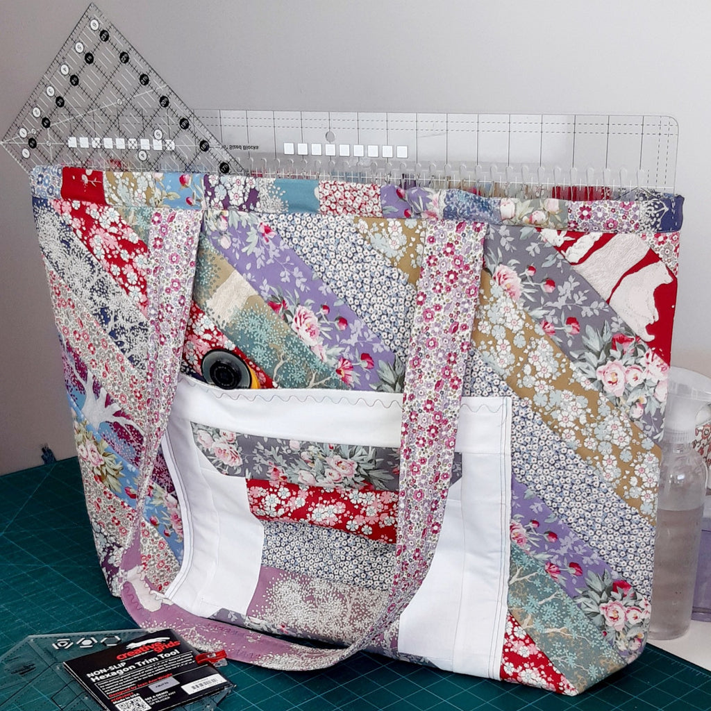 Reversible jelly roll discount tote bag pattern free