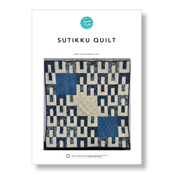 INSTRUCTIONS with Templates: 'Sutikku' Quilt Pattern: PRINTED VERSION