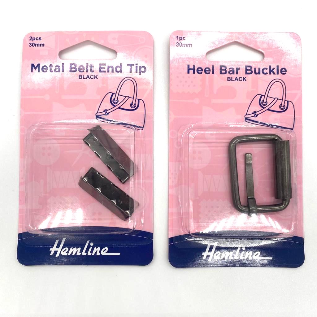 Hemline Metal Belt End Tips for Belt Bag Straps Bag Making. 