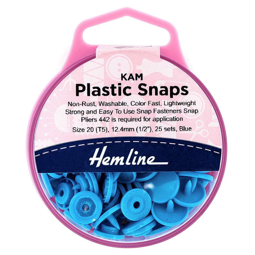 Hemline Assorted Kam Plastic Snap Starter Kit (12 x 12.4mm x 15