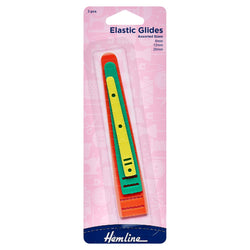 HEMLINE: Elastic Glides H243: 3 Pack Assorted Sizes 6mm, 12mm, 20mm